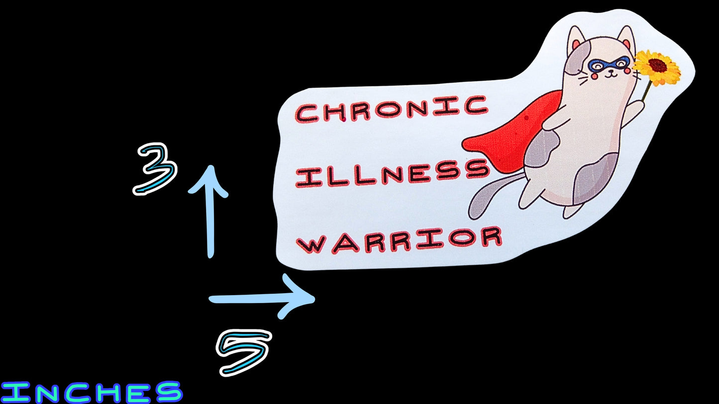 Chronic Illness Awareness Stickers & Keychain