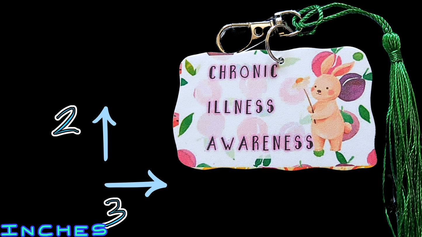 Chronic Illness Awareness Stickers & Keychain