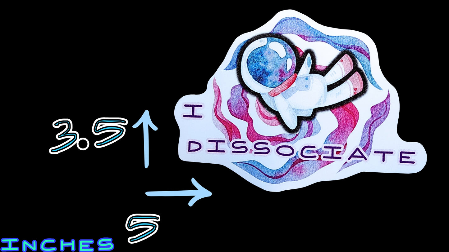 Dissociation Awareness Stickers & Keychain