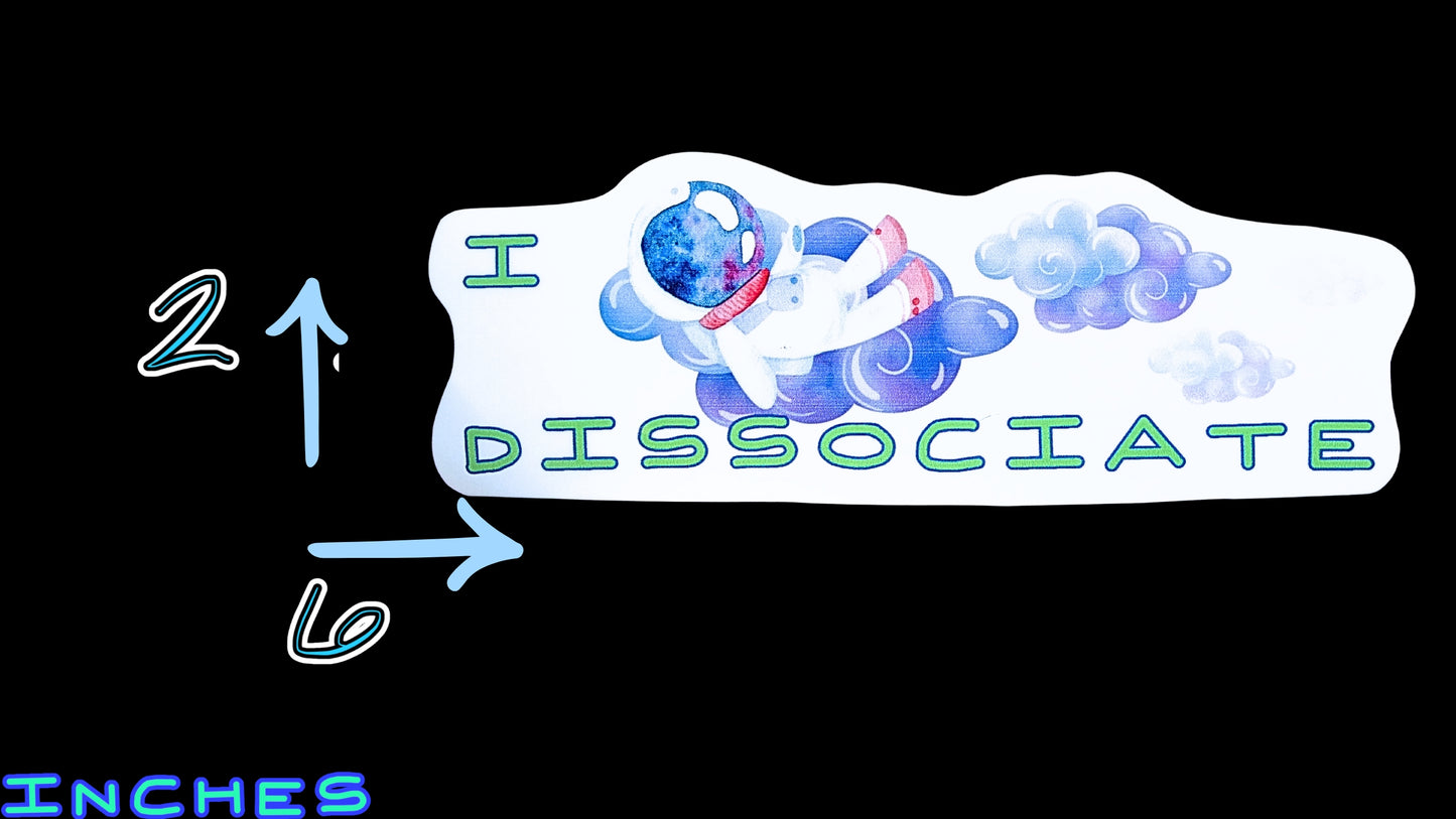 Dissociation Awareness Stickers & Keychain