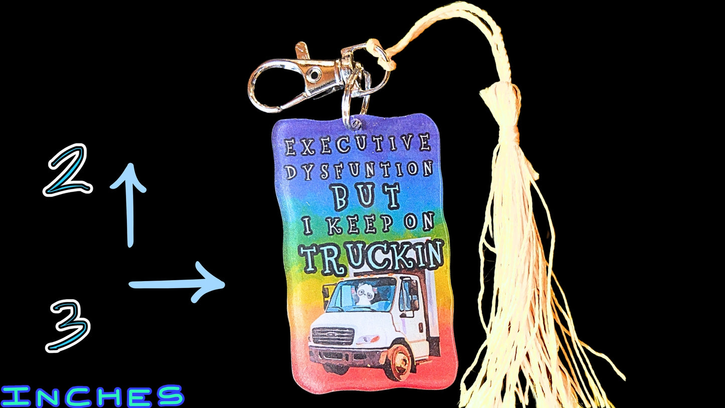 Executive Dysfunction Sticker & Keychain Set