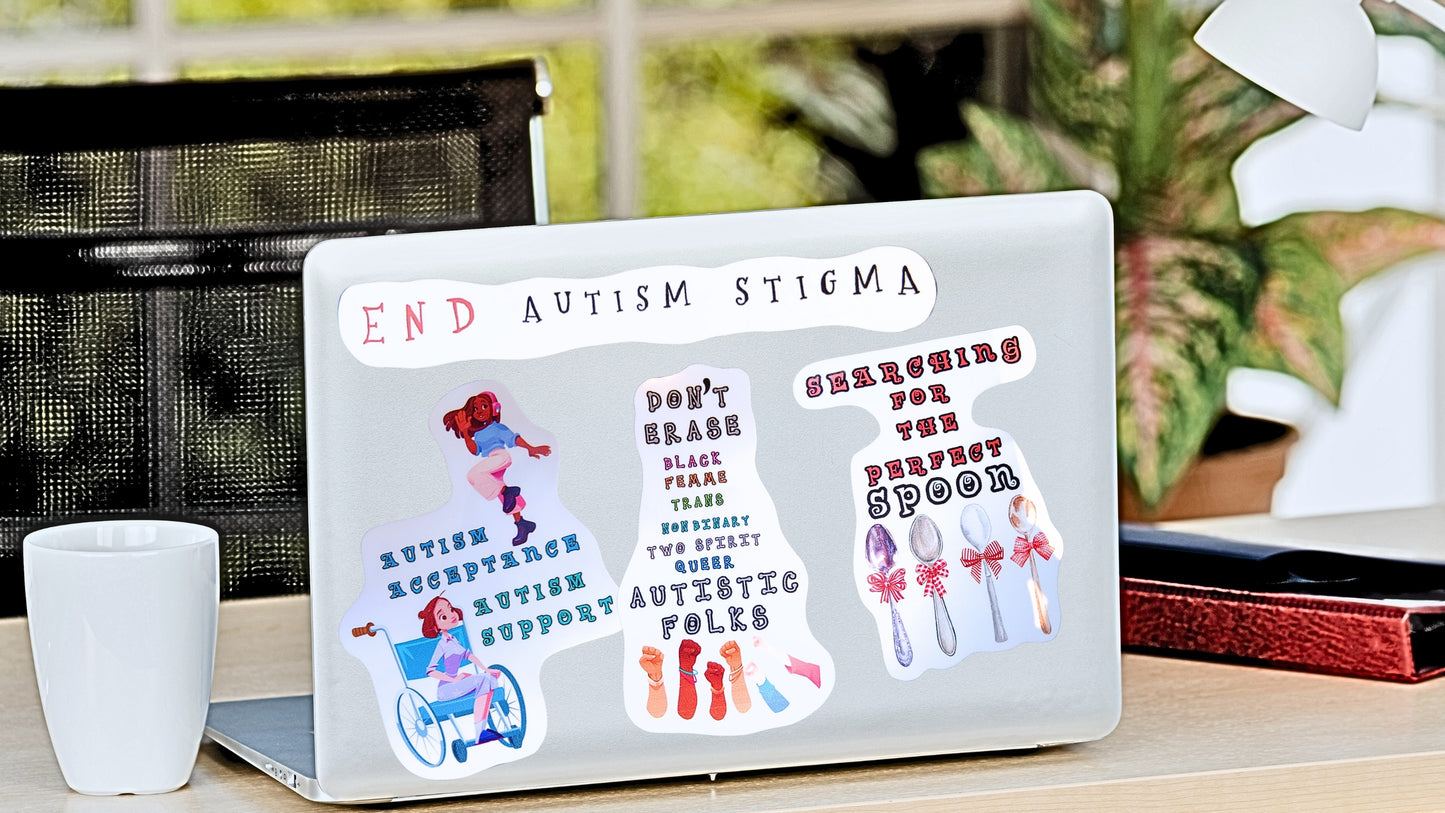 Autism Acceptance Stickers & Keychain