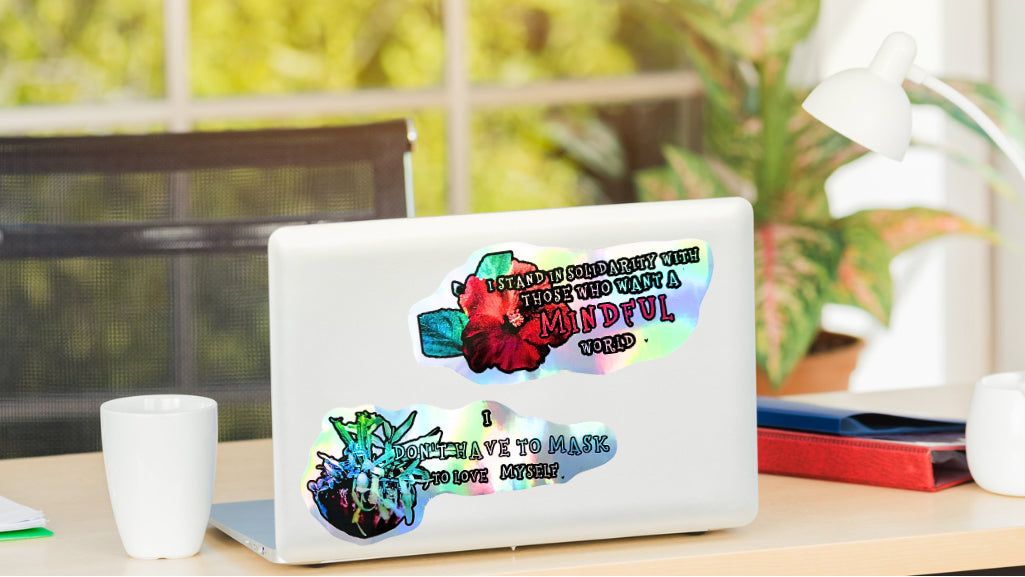 Affirmation Holographic Jumbo Vinyl Sticker Set